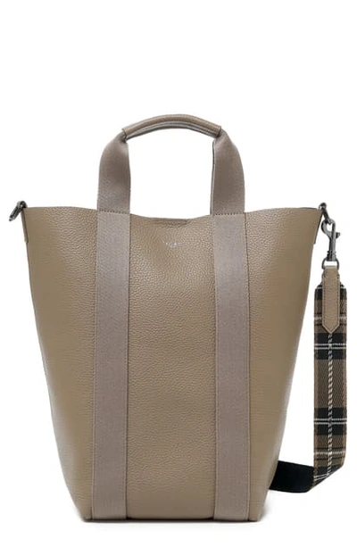 Botkier Sutton Place Convertible Leather Shopper In Truffle