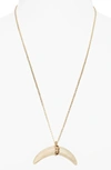 ISABEL MARANT COLLIER HORN PENDANT NECKLACE,19HCO0293-19H004B