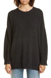 R13 DISTRESSED CASHMERE BOYFRIEND SWEATER,R13W3801-08