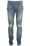 Balmain Litght Vintage Slim Fit Jeans In Grey