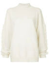 BARRIE TEXTURED SLEEVES DETAIL JUMPER