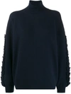 BARRIE TEXTURED SLEEVES DETAIL JUMPER