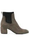 DEL CARLO CONTRAST ANKLE BOOTS