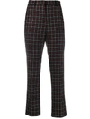 PAUL SMITH CHECK PRINT CROP TROUSERS