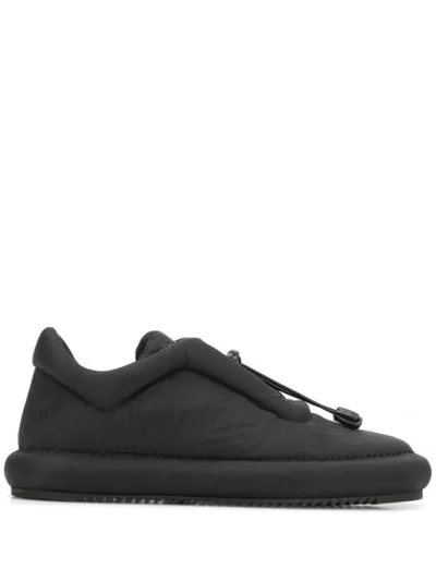 Del Carlo Logo Drawstring Sneakers In Black