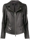 ARMA SLIM-FIT ZIP-UP BIKER JACKET