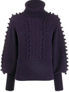 TEMPERLEY LONDON CHRISSIE BOBBLE KNIT SWEATER