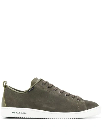 Ps By Paul Smith Logo鞋底板鞋 In Green