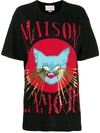 Gucci Maison De L'amour Cat Print T-shirt In Black