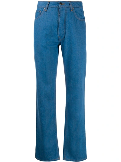 Victoria Victoria Beckham Arizona Cropped Jeans In Blue