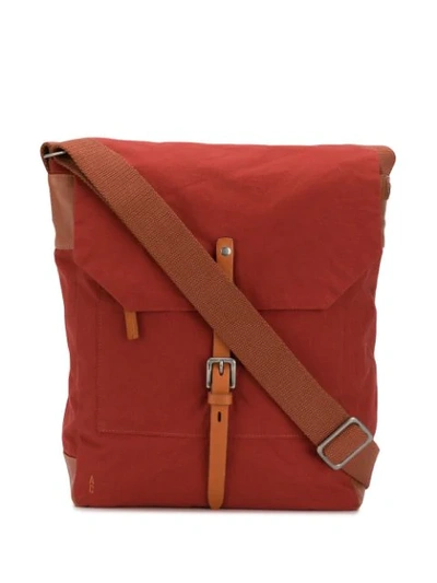 Ally Capellino Frances Waxed Cotton Rucksack - Brick In Red
