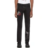 OFF-WHITE OFF-WHITE BLACK UNDERCOVER EDITION CUTTED SLIM 5-POCKET JEANS