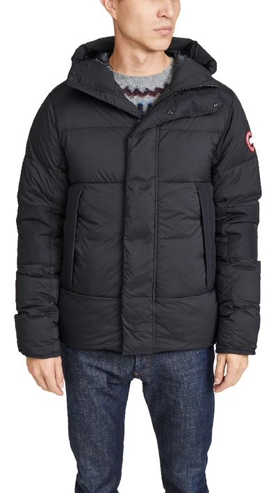 CANADA GOOSE ARMSTRONG HOODIE JACKET BLACK,CANAD30383