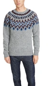 Howlin' Future Fantasy Fair Isle Sweater In Medium Grey