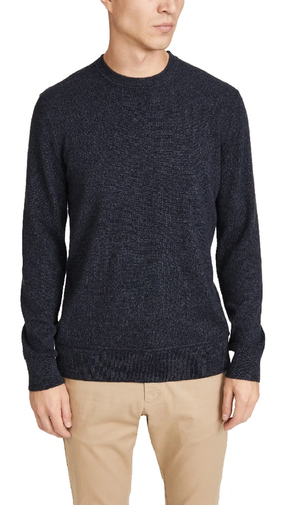 Theory Hilles Crew Neck Cashmere Sweater In Air Force Multi