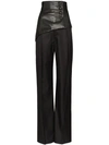 ALEKSANDRE AKHALKATSISHVILI HIGH WAIST CORSET TROUSERS