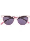 Family Affair Cat Eye Sunglasses In 粉色