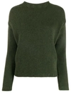 ARAGONA LONG-SLEEVE FITTED SWEATER