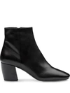 PRADA NAPPA LEATHER ANKLE BOOTS