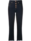 7 FOR ALL MANKIND FRINGED HIGHWAISTED JEANS
