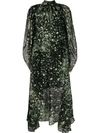 GIVENCHY FLORAL PRINT LAYERED DRESS