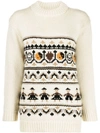 GANNI INTARSIA POLO NECK