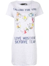 LOVE MOSCHINO SKYDIVE TEAM T-SHIRT DRESS