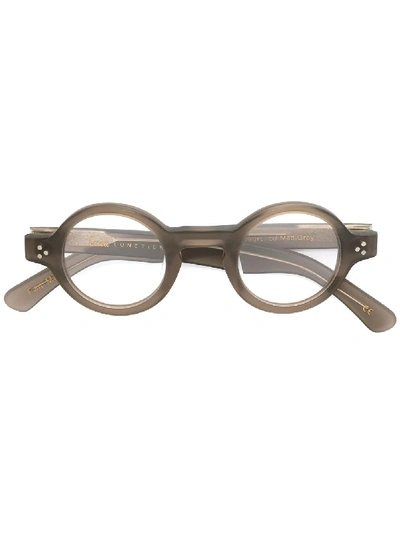 Lesca Round Frame Glasses In Grau