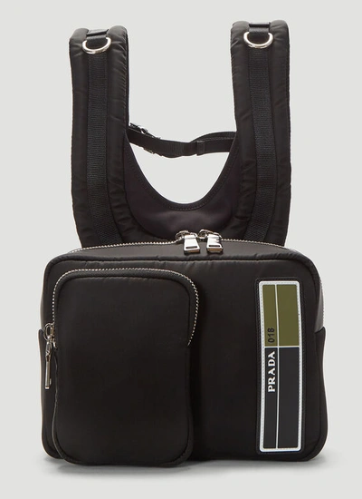 Prada Chest Bag In Black