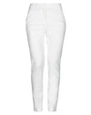 Pinko Tailored White Trousers With Side Pockets In White