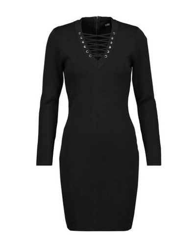 Line Short Dress In Black