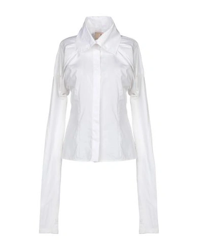 Antonio Marras Solid Color Shirts & Blouses In White