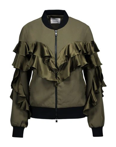 Cinq À Sept Bomber In Military Green
