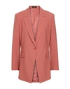 Theory Blazer In Pastel Pink