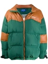 Ader Error Dup Puffer Jacket In Green