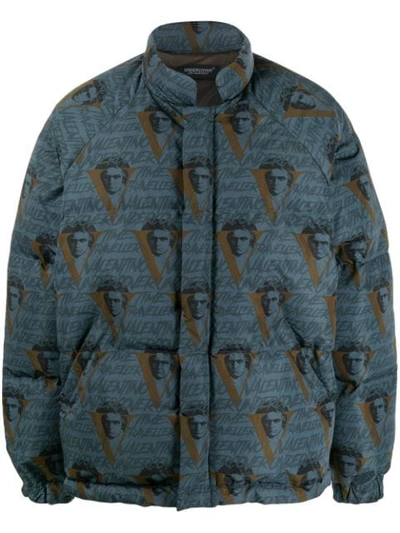 Undercover Padded Coat In Blue