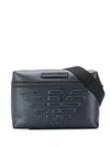 EMPORIO ARMANI EMBOSSED LOGO CROSSBODY BAG