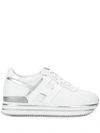 Hogan Sneaker Low H483 Kalbsleder Logo Weiss-kombi In White