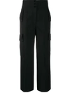 STELLA MCCARTNEY WOOL WIDE LEG TROUSERS