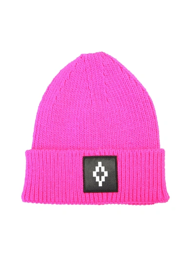 Marcelo Burlon County Of Milan Branded Beanie In Pink