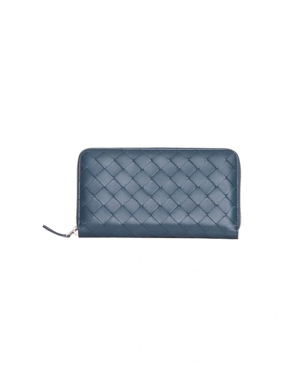 Bottega Veneta Medium Zip Around Wallet In Maxi Intreccio