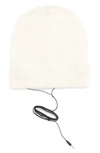 Rebecca Minkoff Slouchy Beanie With Headphones - Ivory