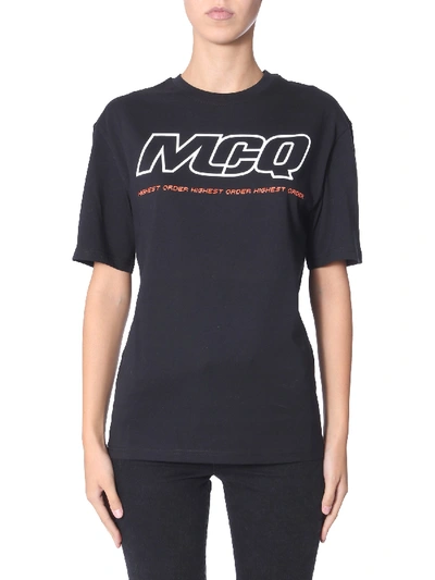 Mcq By Alexander Mcqueen Round Neck T-shirt In Black