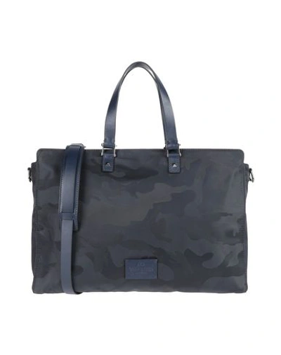 Valentino Garavani Work Bag In Dark Blue