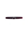 Dolce & Gabbana Man Belt Chocolate Brown Size 34 Calfskin In Red