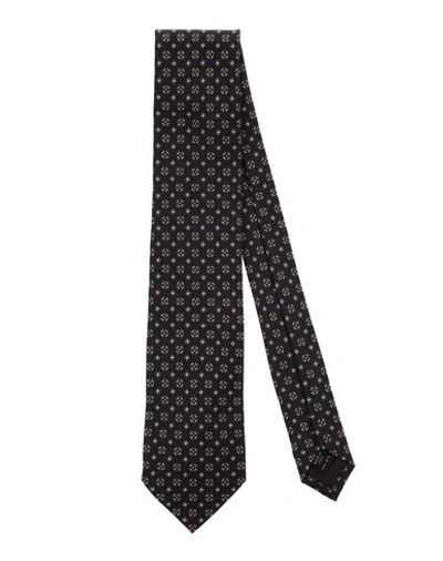 Dolce & Gabbana Ties & Bow Ties In Dark Brown