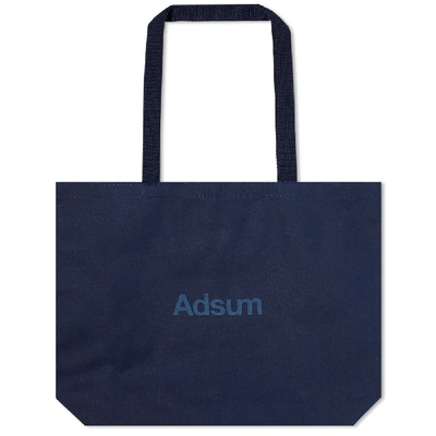 Adsum Heavyweight Canvas Tote Bag In Blue