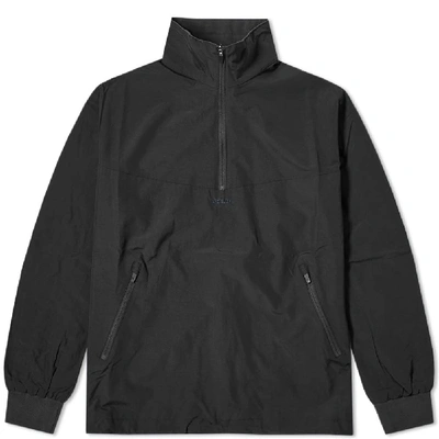 Adsum Half Zip Popover Jacket In Black