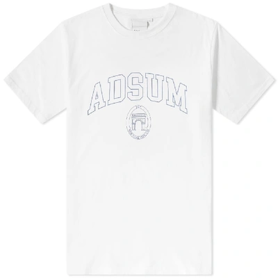 Adsum Square Park Tee In White