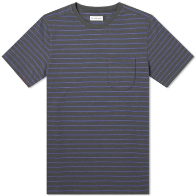 Pop Trading Company Pop Trading Company Casper Stripe Pocket Tee In Black